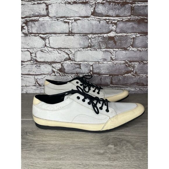 Le Voice White Patent Leather Yellow Pointed Toe Oxfords Dress Shoes Men 44EU/11 main image 9